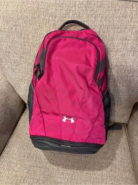 Under Armour Pink and Gray Backpack